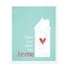 Digital Art Typography Print There is No Place Like Home - Theres No Place Like Home