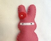 Ninja Bunny---for the ladies in pink rose with a flower