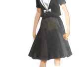 Vintage 1960's Women's Sewing Pattern Butterick 3362 Mad Men Dress with Dickey V-Neck Blouson Bodice Size 10 Bust 31"