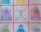 Girls Sewing Pattern Steampunk Victorian Dresses Butterick 6848 Breast 21-24"