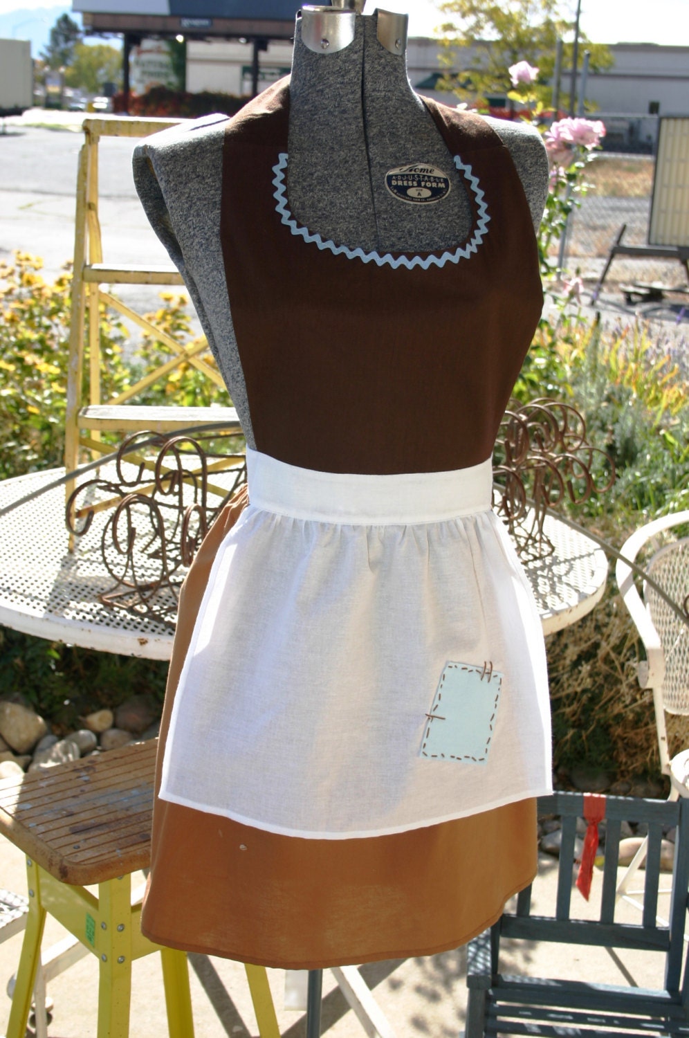CINDERELLA work costume full APRON for women. Disney Princess inspired. Peasant Servant. Hostess Bridal Birthday Party gift.