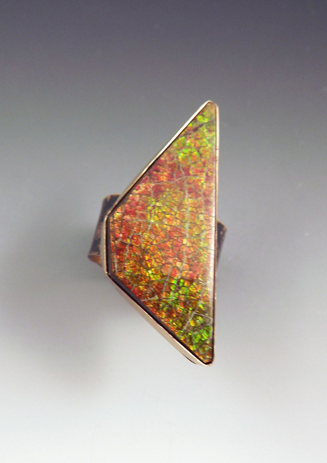 Color Change Dragonskin- Smokey Bronze- Statement Ring