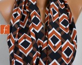 BIG SALE Chevron Infinity Scarf Shawl Circle Scarf Loop Scarf  Gift -fatwoman