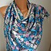 Women  Scarf -  Cowl with Lace - Floral Scarf