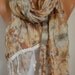 Floral Scarf - Shawl Scarf - Women  Scarf - Cowl Scarf  - Multicolor -fatwoman - Autumn / Fall Flowers