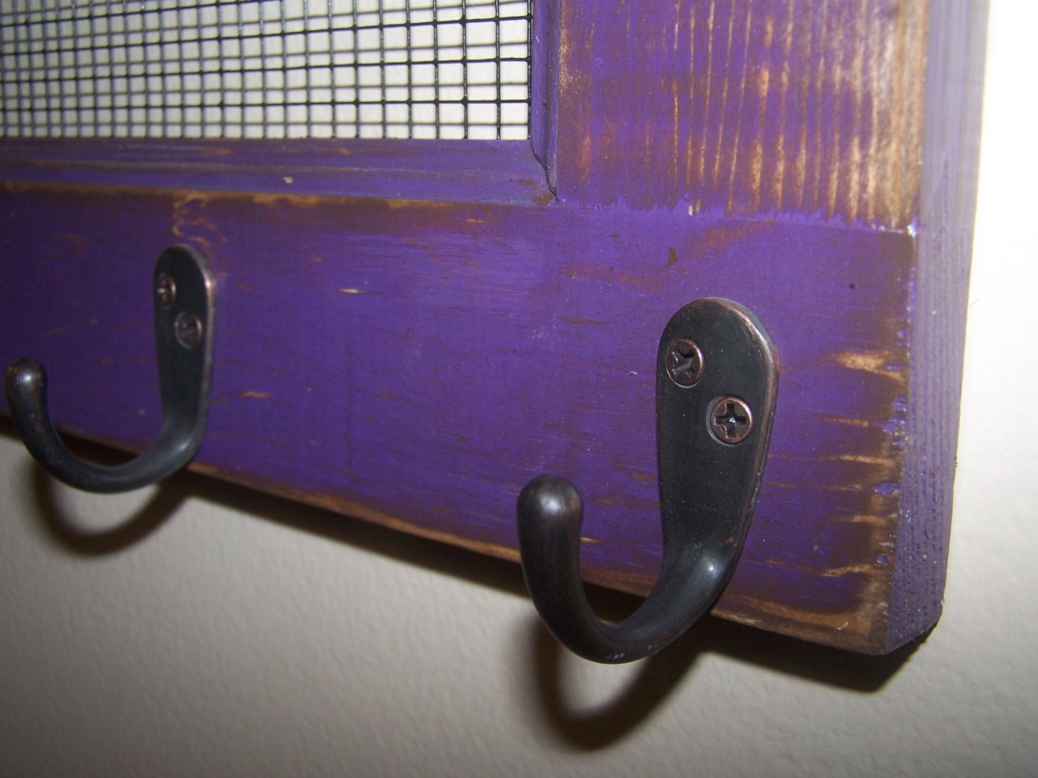 Purple Jewelry Organizer, Hanger, Jewelry Display, Jewelry Storage, Picture Frame