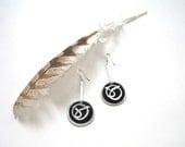 abstract modern salvaged metal earrings /  METAL DOODLE