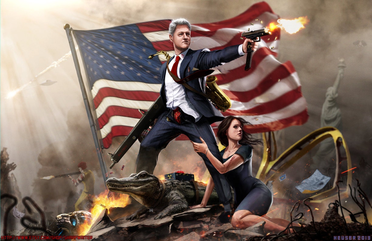 Bill Clinton The  Lady Killer HQ 11x17" Print