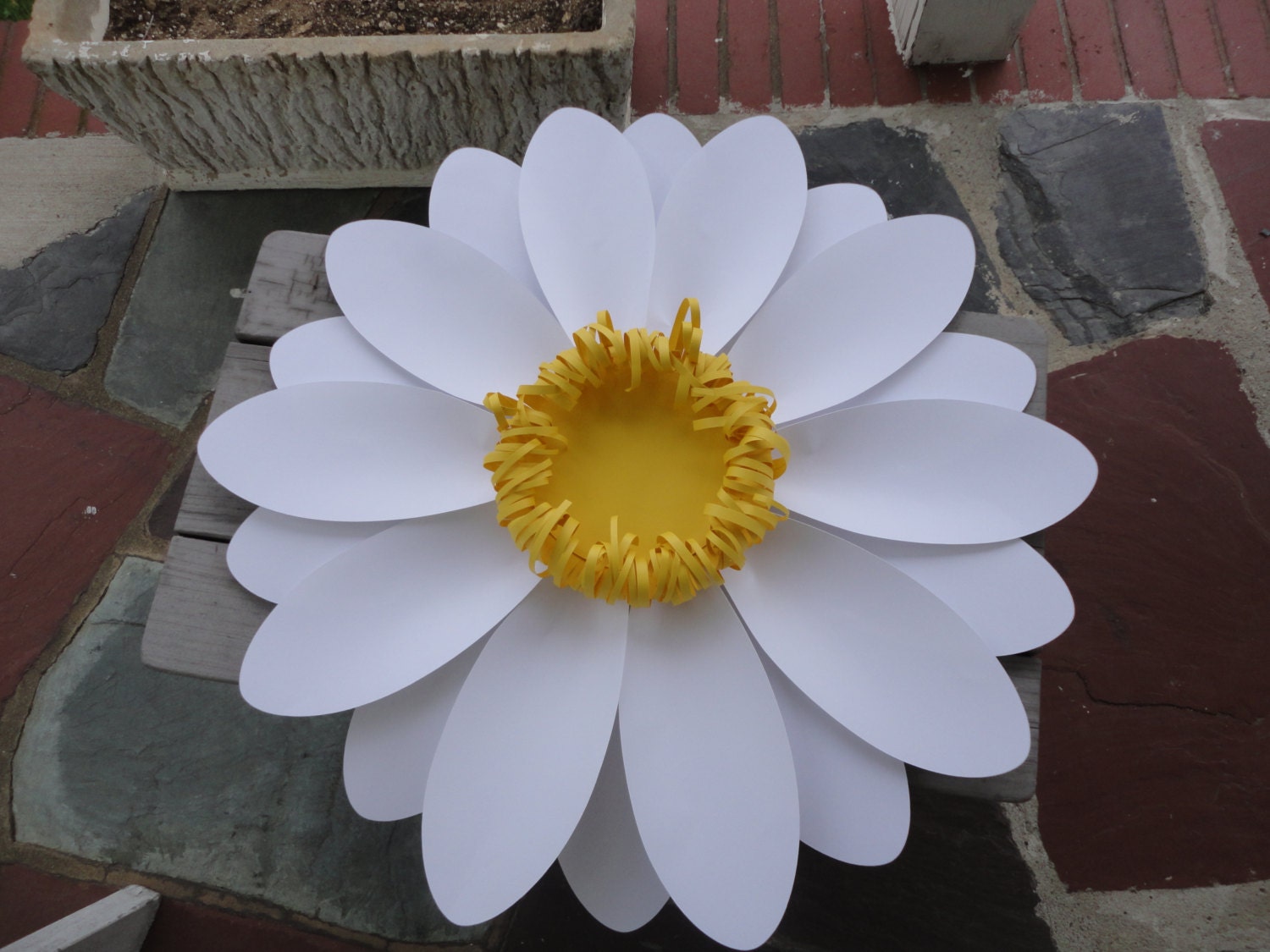 Large Paper Daisy Extra Large Paper Flower and Daisies -Reserved for Lis