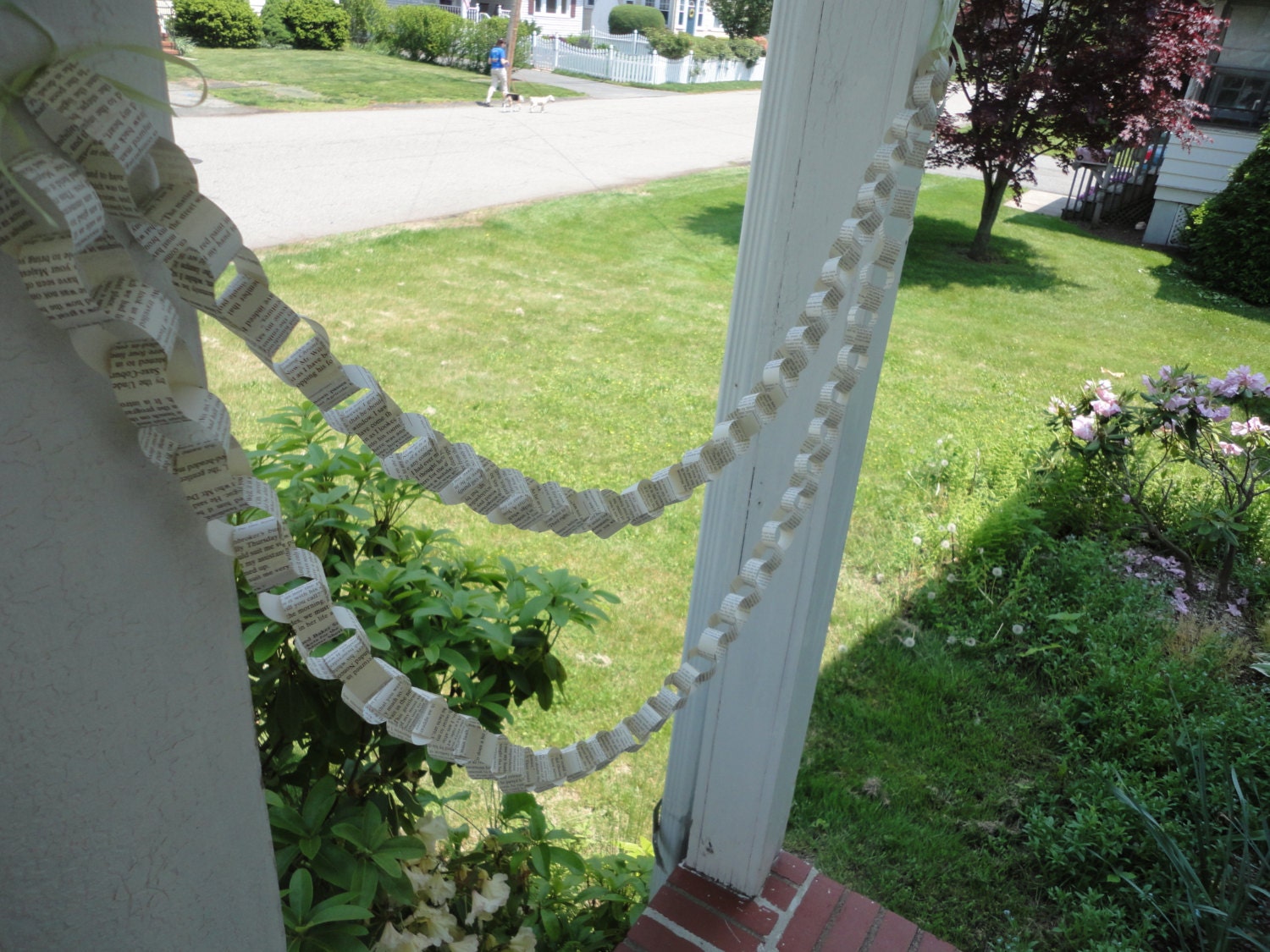 Book Paper Garland Wedding Decor Home Decor Vintage Look