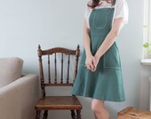 1950's 60's vintage overall dress