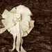 ecru natural linen rustic Shabby Chic Gypsy Girl handmade vintage button homespun jewelry prairie girl anthropologie like pin brooch