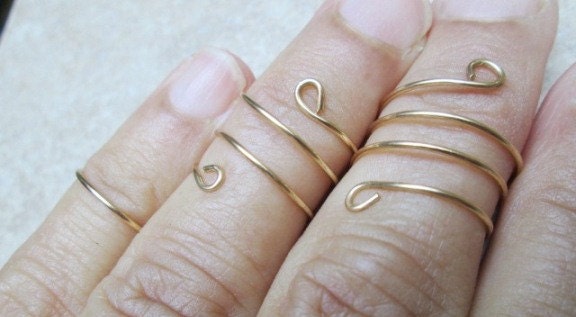 Set of Three Midi Ring
