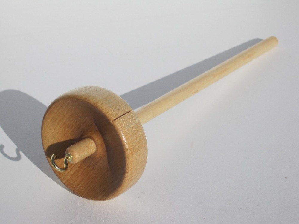 Premium Top Whorl Drop Spindle with Satin Danish Oil Finish - Large
