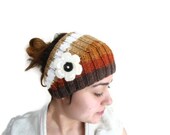 valentines day,  Flower Headband,  warm knit headband, knitting, gift, fashion, winter trend,Ear Warmer