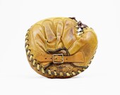 Antique Catcher's Mitt - Pillow Style, Buckle Back, Early 1900s