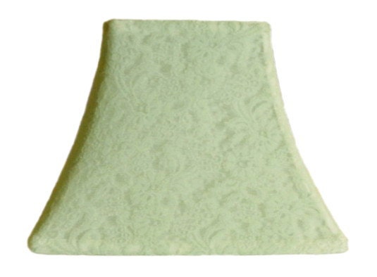 Sage Lace Slip Cover for your exsisting lampshade - stretches to fit perfectly