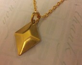 Simple Little Diamond Pendant. free shipping.