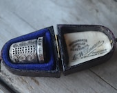 Antique Thimble and Case