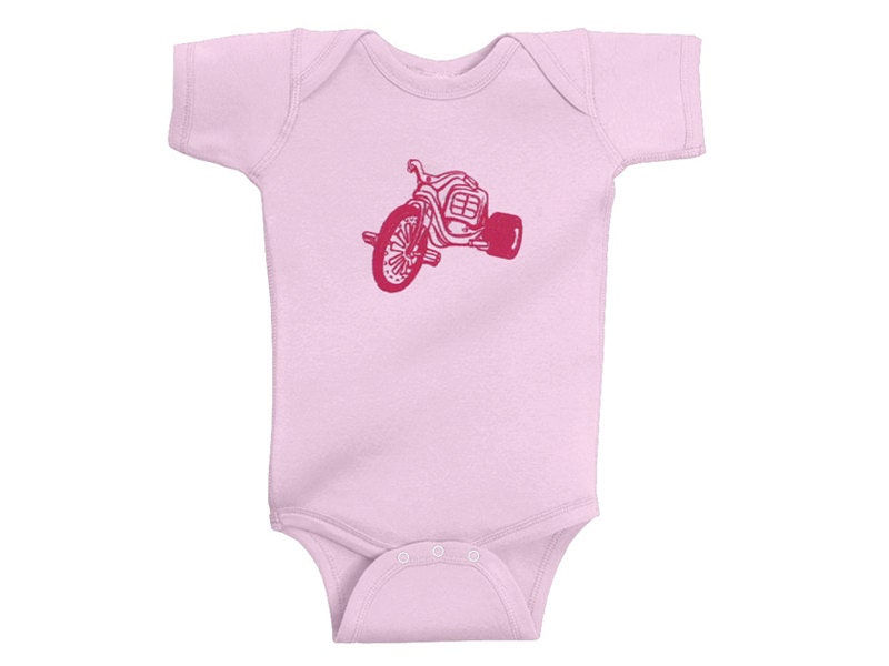 Big Wheel Onesie - Screen Printed Baby Bodysuit