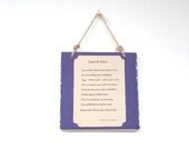 Inspirational Art Sign Ceramic Wall Plaque "Love & Time" Text