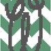 Chevron Style with Initial Cross Stitch Pattern 4" x 6" You choose the letter