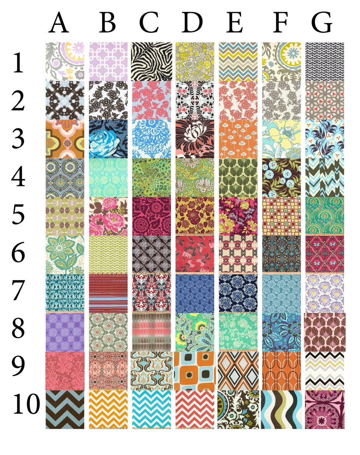 Pick your own fabric - large boxy cosmetic bag