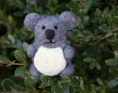 Koala - Needle Felted Wool Sculpture - Made to Order
