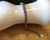 Chainmaille non tarnish Gunmetal Byzantine Bracelet CM13-10