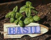 New Orleans Street Signs.. Yard Art...Garden Art...Herb Garden Markers...Mixed Media Salvage