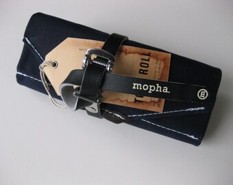The Mopha Tool Roll - Navy with Black Toe Strap