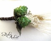 WHEAT BEERY Hops Boutonniere Lapel Pin QTY 1
