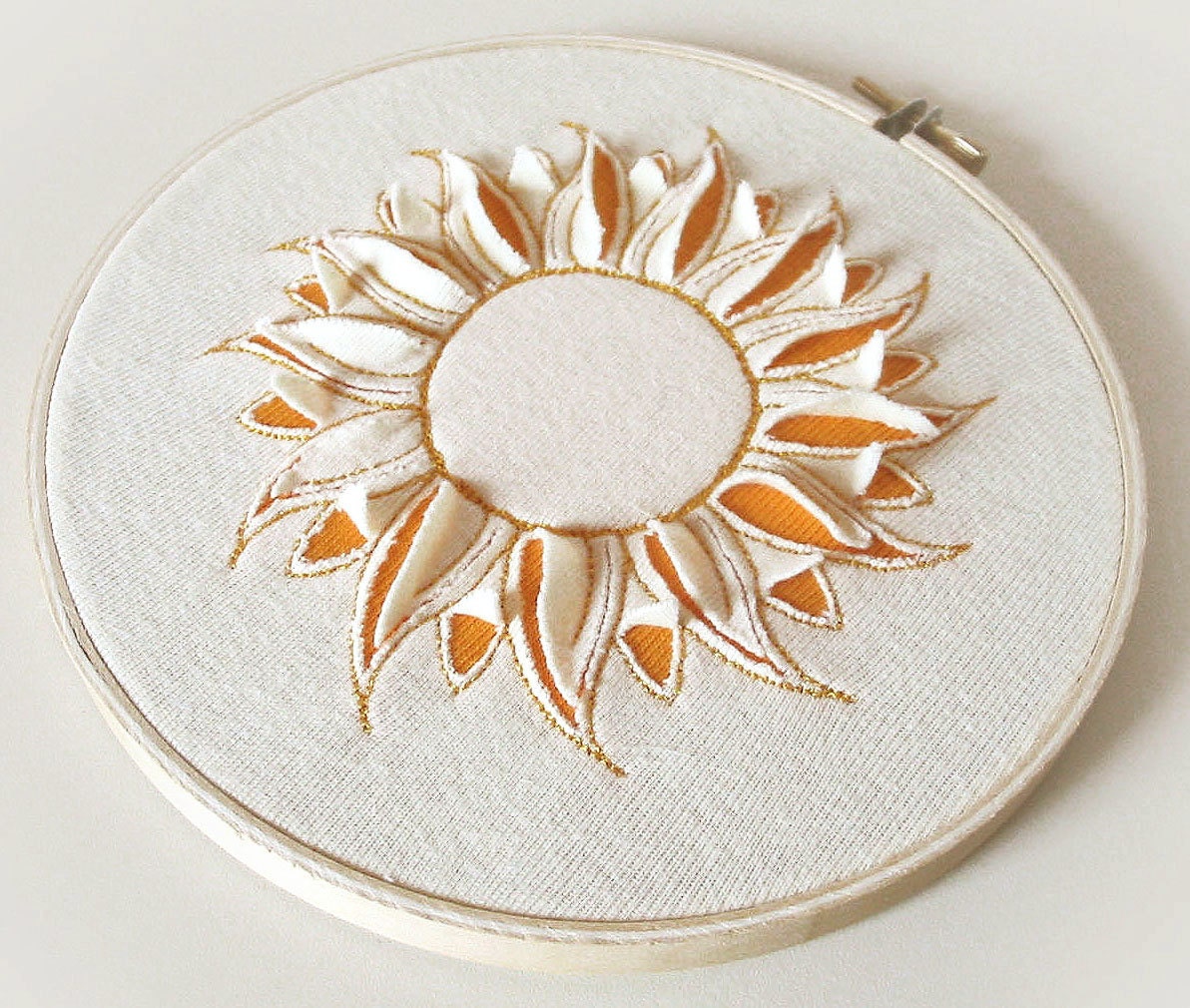 Embroidered Yellow Wall Hanging - SUNSHINE