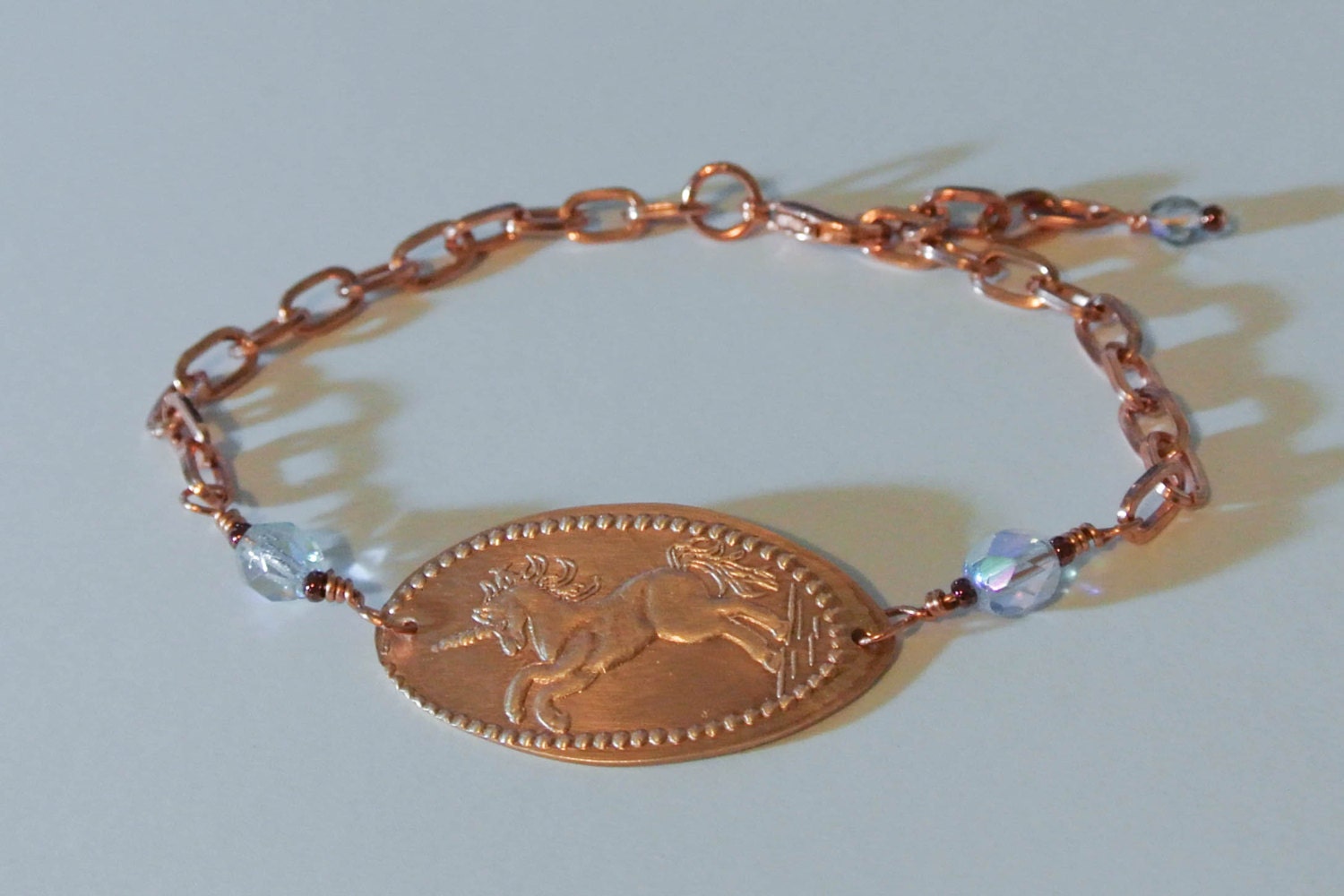 Unicorn Copper Penny Bracelet