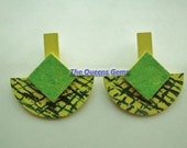 Abstract Geometric Sand Earrings