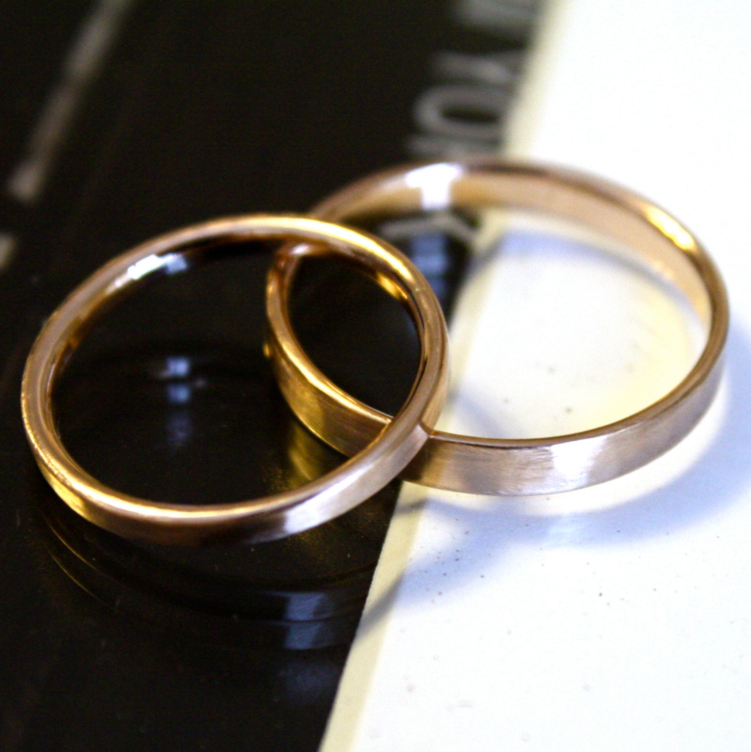 Wedding Band- 18K Solid Gold 2mm Ring