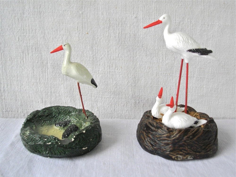 Souvenir from Alsace - France - French vintage stork