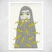 Always Keep A Pencil Handy - A3 Art Print - wall art, wall decor, beard print, bearded man