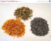 Memorial Day SALE Herbal Bath Tea with Lavender, Chamomile and Calendula - Set of 3 Large Tea Bags
