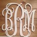 20 inch WHITE Vine connected monogram letters - weddings