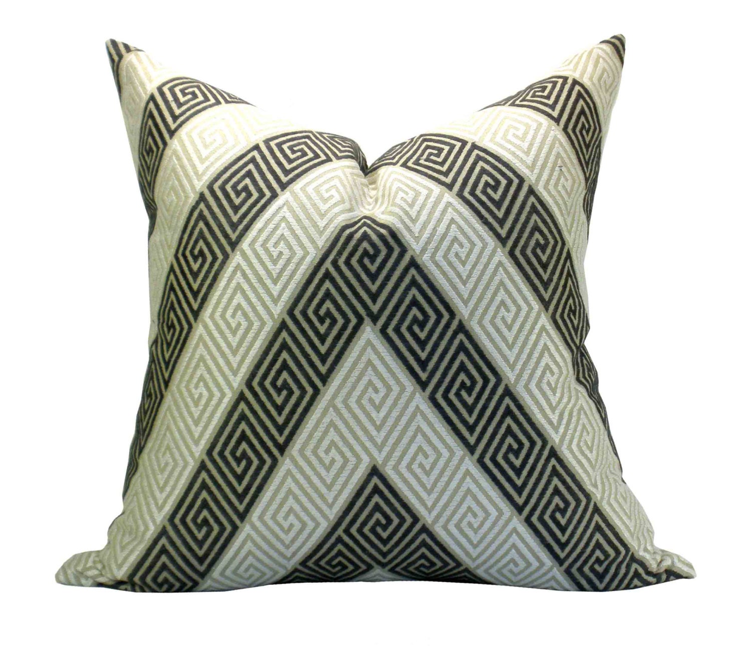 Nebaha Embroidery pillow cover in Charcoal - 18 x 18