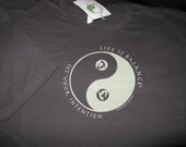 Set Your Intention Inspirational Yoga T-Shirt in Charcoal Gray