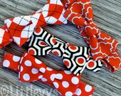 Valentine's Day Bow Ties - Red Bow Tie for Boys -- boys red tie -- Toddler Bow Tie -- Red and Black Bowtie