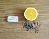 Lavender Lemon Natural Lip Balm - Essential Oil Citrus Summer 100% All Natural Slider Tin