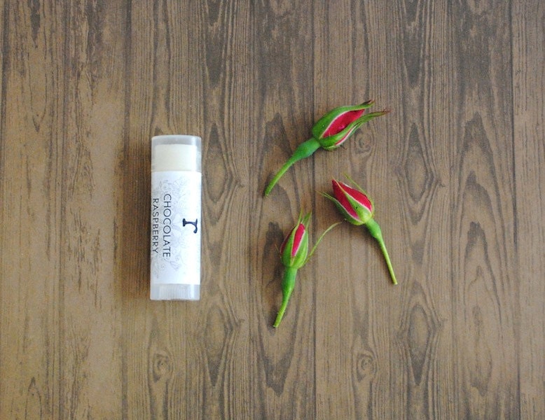 Chocolate Raspberry Lip Balm - Shea Butter, Beeswax, Cocoa Butter