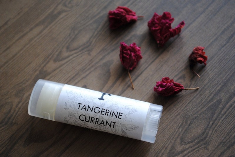 Tangerine Currant Lip Balm - Vitamin E, Coconut Oil, Beeswax