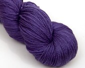 BFL Silk Fingering Yarn in Purple Popsicle