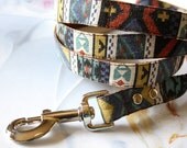 Sand Washed Turquoise Native American Dog Leash 5ft