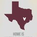 Texas Customized 8 x 10 Home is where the heart is Travel Map I heart USA SALE buy 2 get 3
