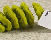 Yellow Green Disc Beads